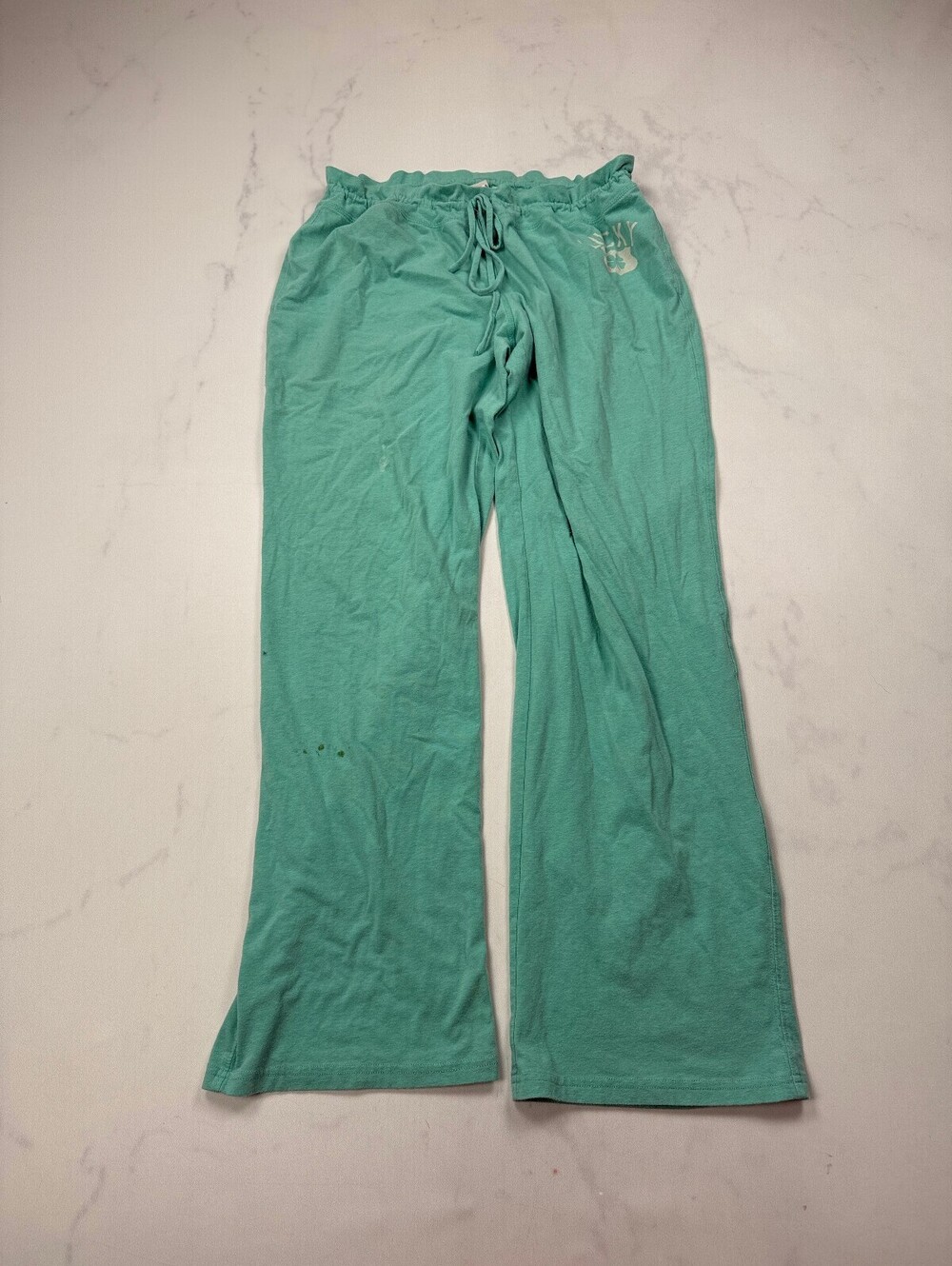 Lucky Brand Lounge Pants Mint 90s VTG Adjustable Drawstring - Womens XL